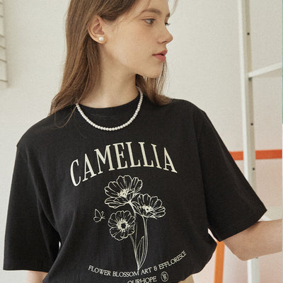 Camellia T-shirt - Black