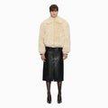 YCH FAUX LEATHER MIDI SKIRT BLACK (W24SK6032BK)