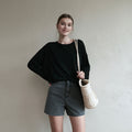 LOEIL Summer Natural T-Shirt - Black