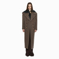 YCH DOUBLE-BREASTED WOOL COAT BROWN (W24CT1041BR)