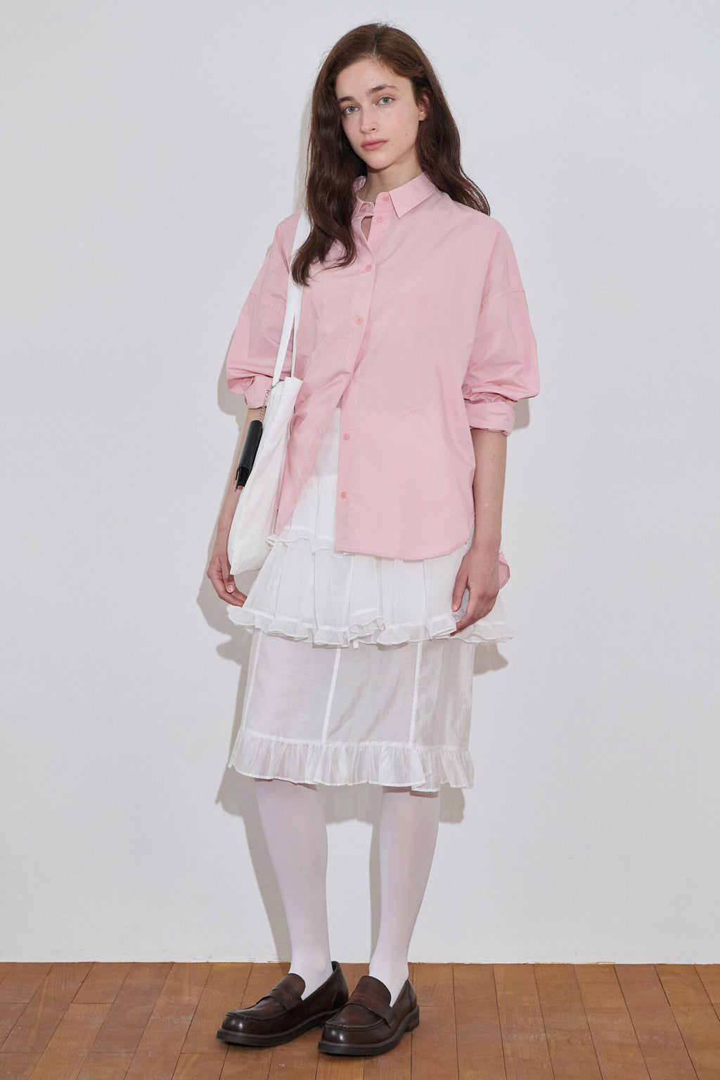 SINOON Basic Over Fit Shirt (Pink)