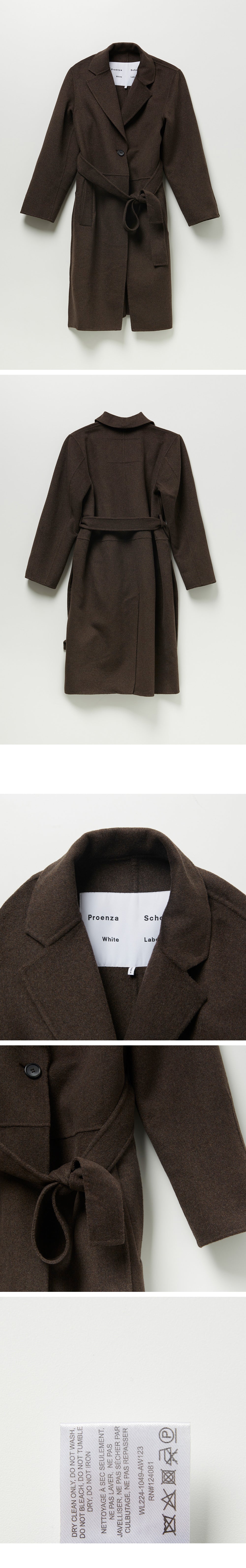 PROENZA SCHOULER Proenza Schouler Coat Dark Brown Melange