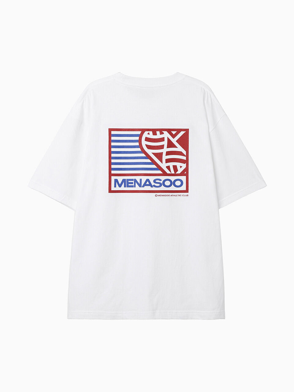 MENASOO Mns Hearttrack Graphic T Shirt_White
