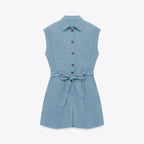 MARIECLAIRE MARIECLAIRE Jumpsuit Linen Outer Pocket
