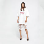 YCH EMBROIDERED CREWNECK T-SHIRT WHITE (R25TS11091WH)