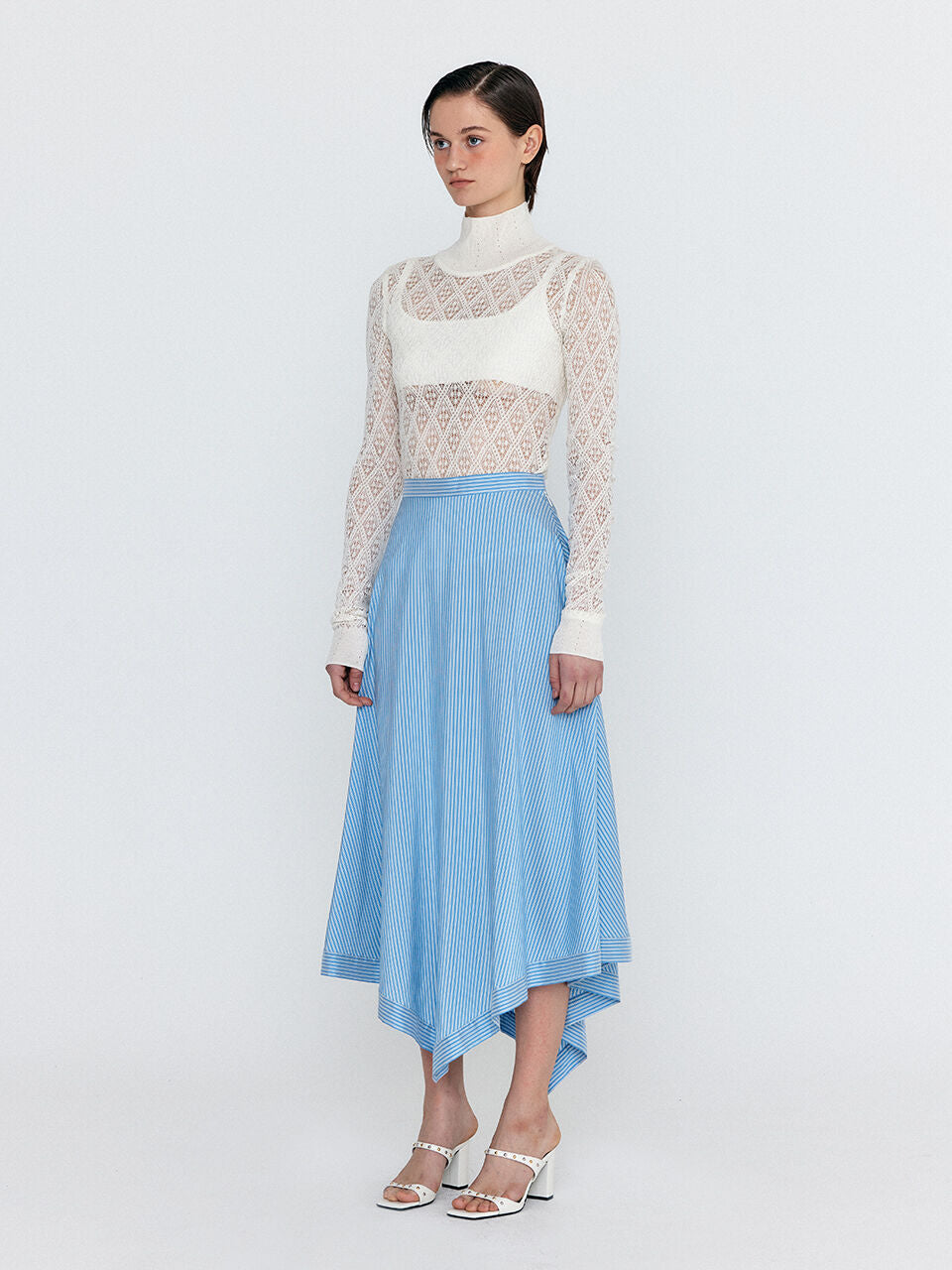 EENK EENK WOLIKA Skirt - Skyblue Stripe