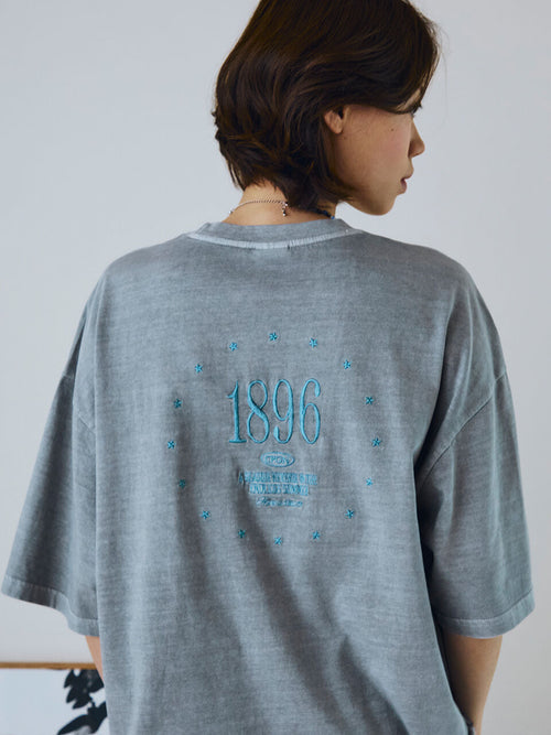 CPGN 1896 Star Pigment Short Sleeve T-Shirt Ghost Gray