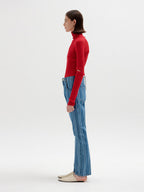 EENK EENK Flared Denim Pants - Blue Stripe