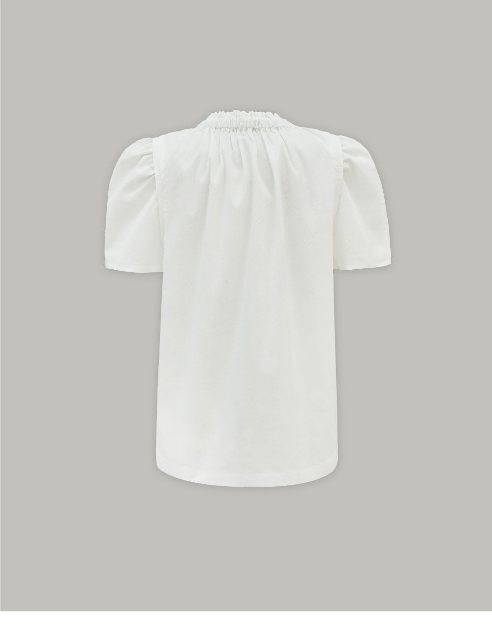 L'AUTRE DE MIN [Add color] Lautre Jane Puff White Blouse
