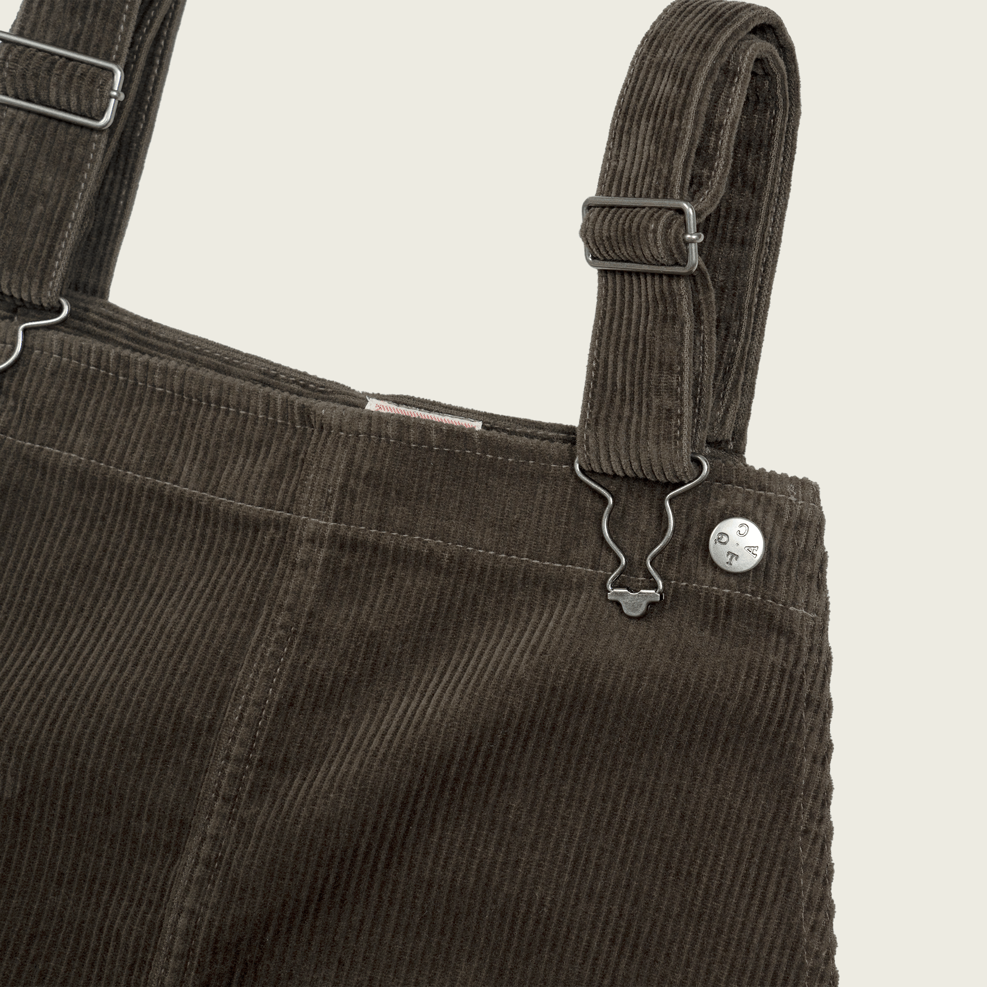 CHIQUITA CHIQUITA Overall Skirt Corduroy Brown