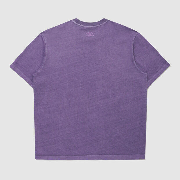 UMBRO HBL Weekend Hooligan Pigment Dying Lettering Graphic Short Sleeve T-Shirt Lavender (UQ221CRS58)