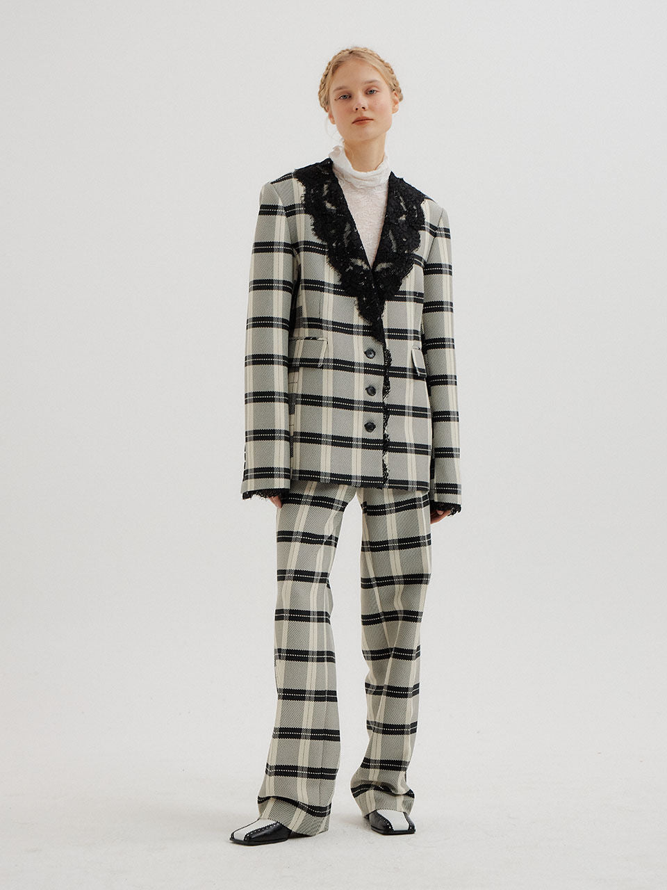EENK EENK Pants Black/Ivory Check