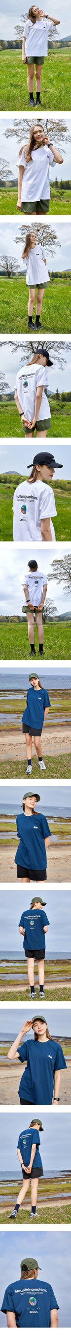 FLUKE Fluke Circle Mountain Short Sleeve T-Shirt FST163 / 5color