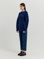 EENK EENK XAVE Open Back Knit Pullover - Navy