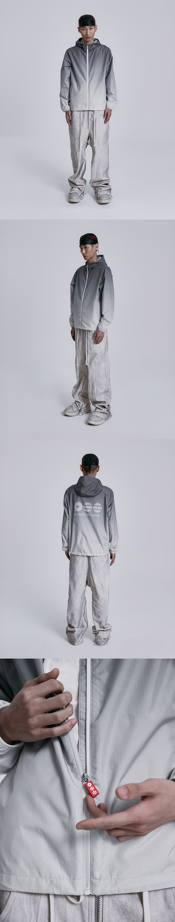 Wind Jacket (Gray) detail 3