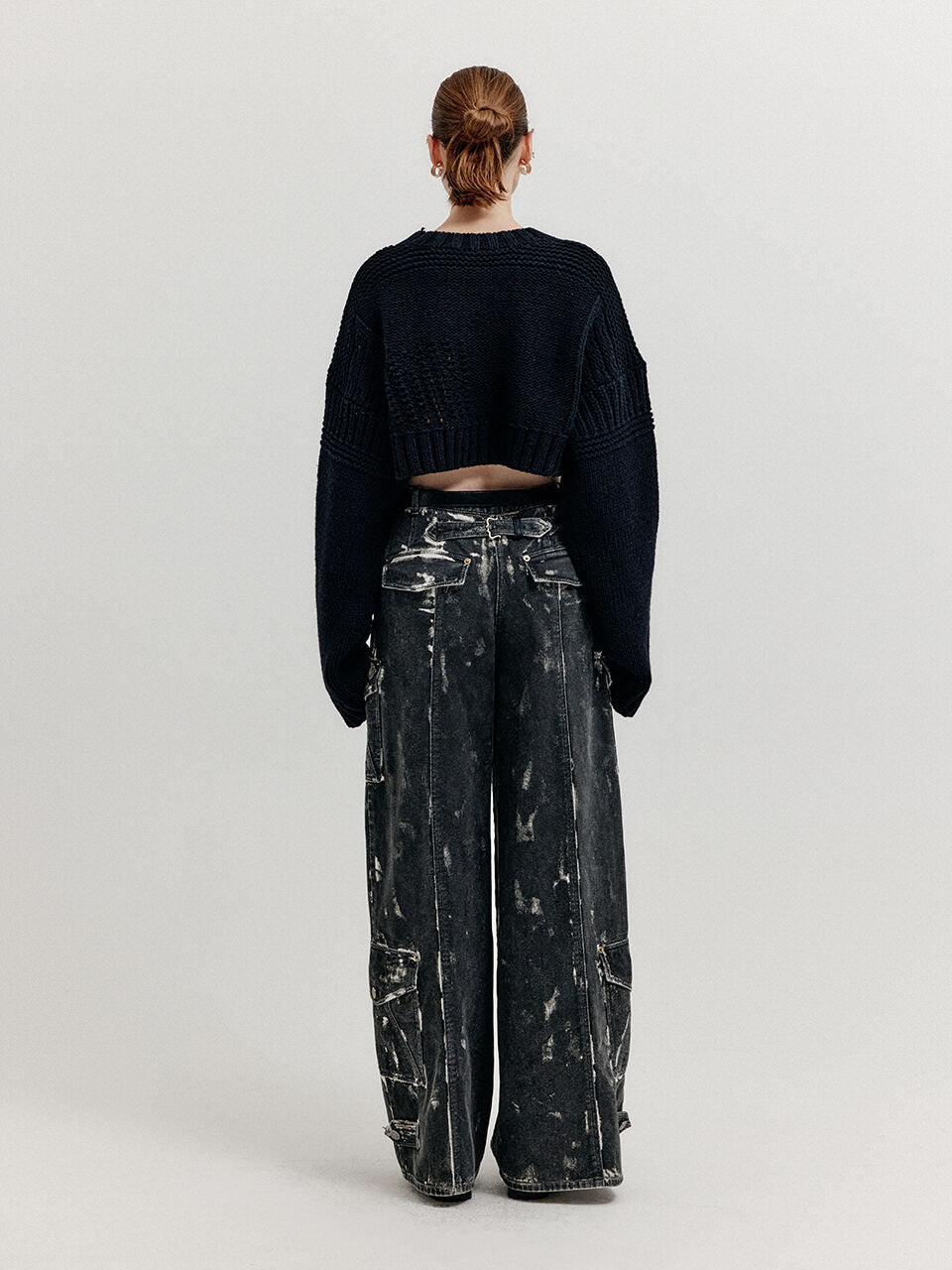 EENK EENK Cargo Denim Pants - Dark Grey