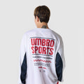 UMBRO Color block overfit mesh long sleeve t-shirt (cover-up) white (UQ321CRL72)