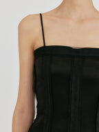 EENK ZENNY Fitted Sleeveless Top - Black