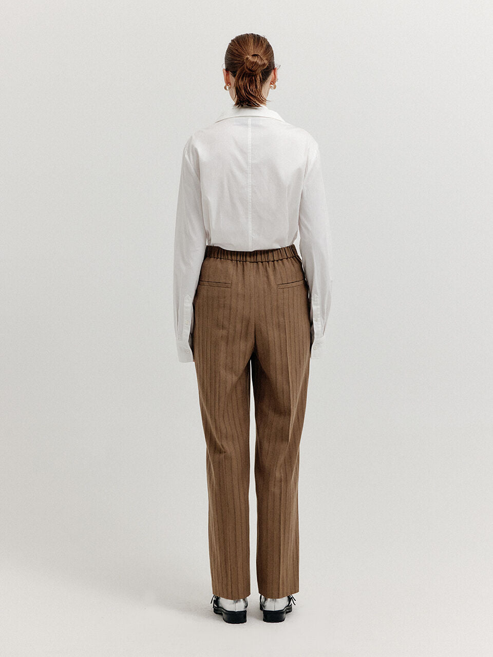 EENK EENK XIOM Double-Belt Straight Pants - Camel