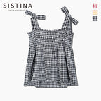 SISTINA Check banding sleeveless blouse_AWWBLQ21180