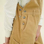 CHIQUITA CHIQUITA Work Overall Pants (Corduroy) Beige