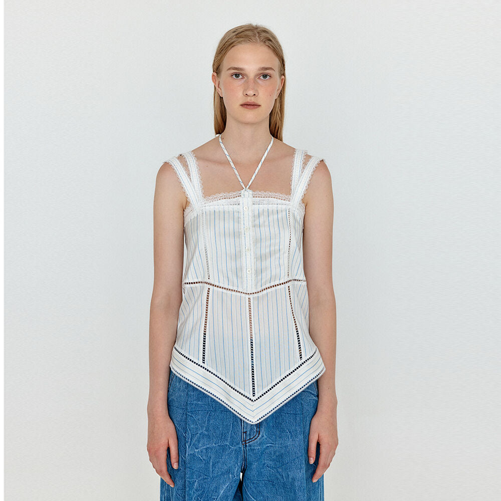 EENK EENK Shirt Layered Lace Top
