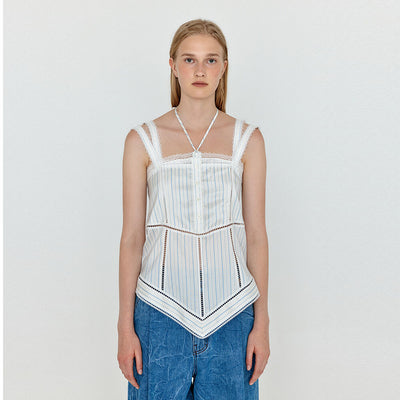 EENK Shirt Layered Lace Top