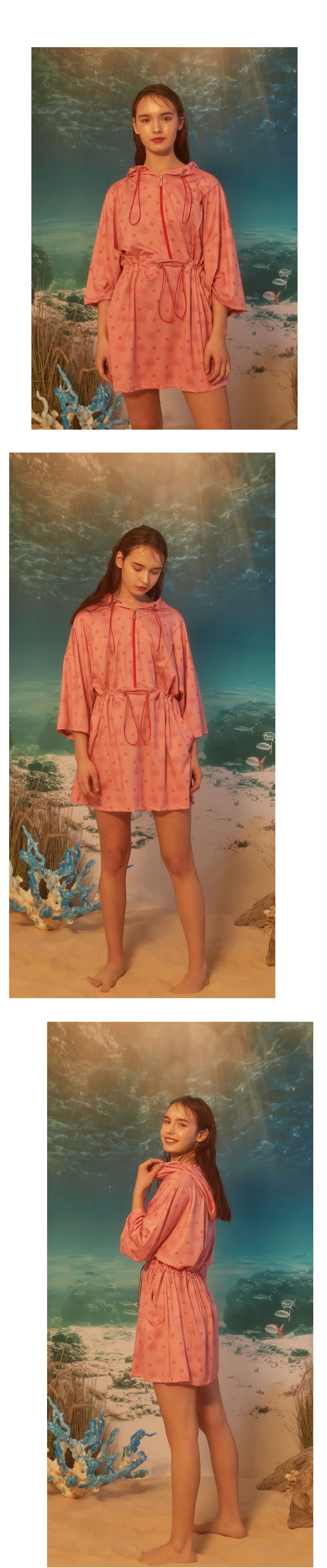 SALTY FLOWER SALTY FLOWER Polyp Hooded Anorak Pink
