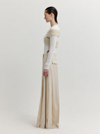 EENK EENK XIOLETTA Cross Knit Top - Ivory