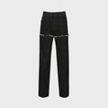 YCH LAYERED JEANS BLACK (F23DB709BK)