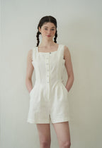 J'ASP J'ASP Judy Lace Jumpsuit (White)