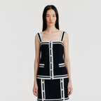 EENK EENK YINTA Contrast Sleeveless Top - Navy