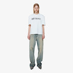 YCH HIGH-RISE STRAIGHT LEG JEANS KHAKI (F24DB7111KK)