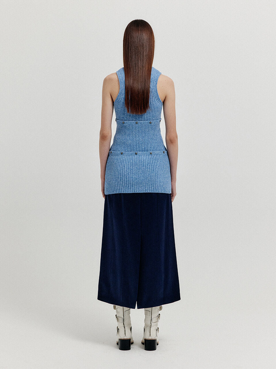 EENK EENK XENDER Separable Sleeveless Knit Top - Sky Blue