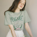 OUR HOPE Margaret Artwork T-shirt - Moss Green
