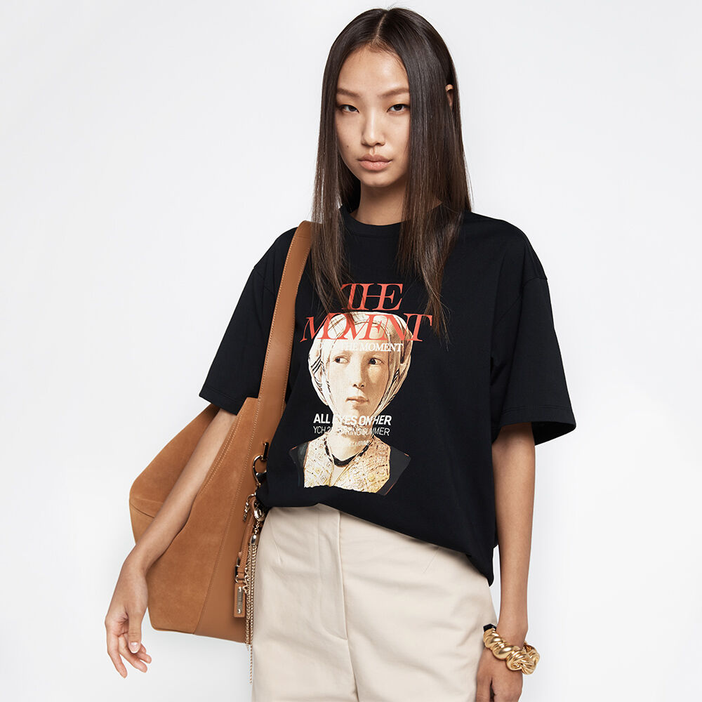 YCH THE MOMENT T-SHIRT BLACK (R25TS11191BK)