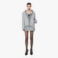 YCH LUREX-DETAILED LAYERED KNIT TOP GREY (F24TO9071GY)