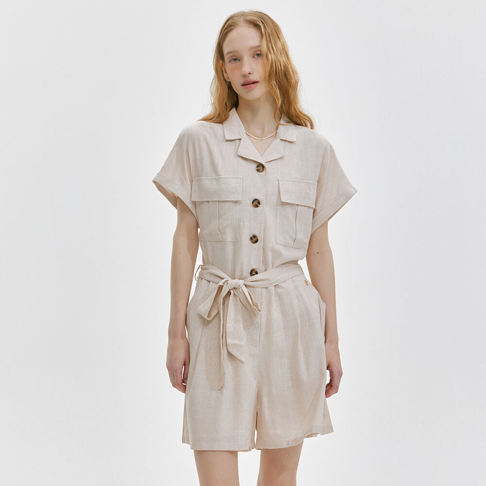 MARIECLAIRE MARIECLAIRE Jumpsuit Linen Belt