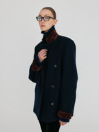 EENK ZEL Double-Breasted Blazer - Navy
