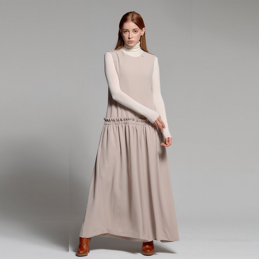 SOMETHING GOOD SHIRRING JUMP SUIT