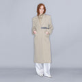 YCH SINGLE-BREASTED BELTED COAT CREAM (W23OT018CR)