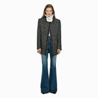 YCH RECYCLE ECO TWEED JACKET BLACK (W24JK2051BK)