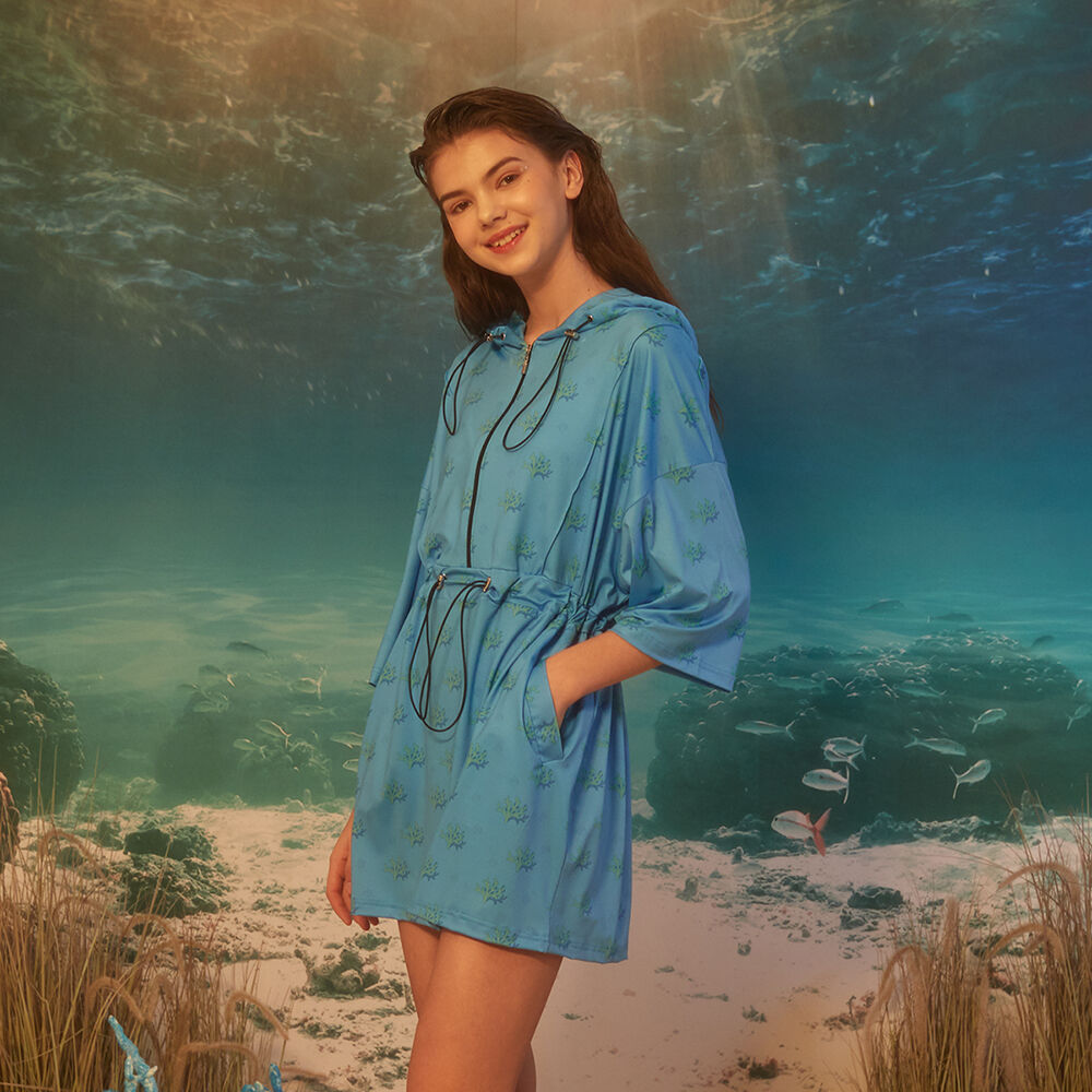 SALTY FLOWER SALTY FLOWER Polyp Hood Anorak Blue