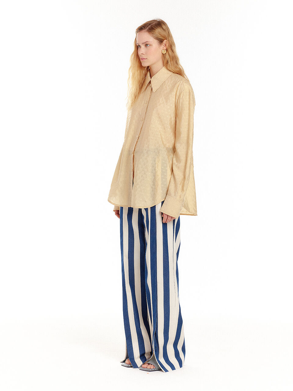 EENK EENK Shirt Textured Silk - Beige