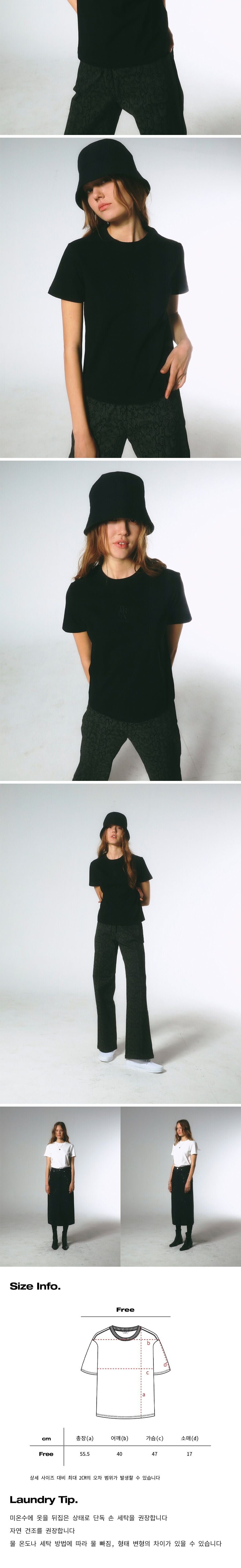 PRENDA MINI PRDA CREWNECK TEE BLACK