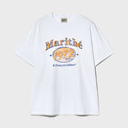MARITHÉ+FRANҪOIS GIRBAUD W OVERSIZED ELLIPSE GRAPHIC TEE white
