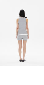 EMIS TWO PACK SLEEVELESS-WHITE/GRAY