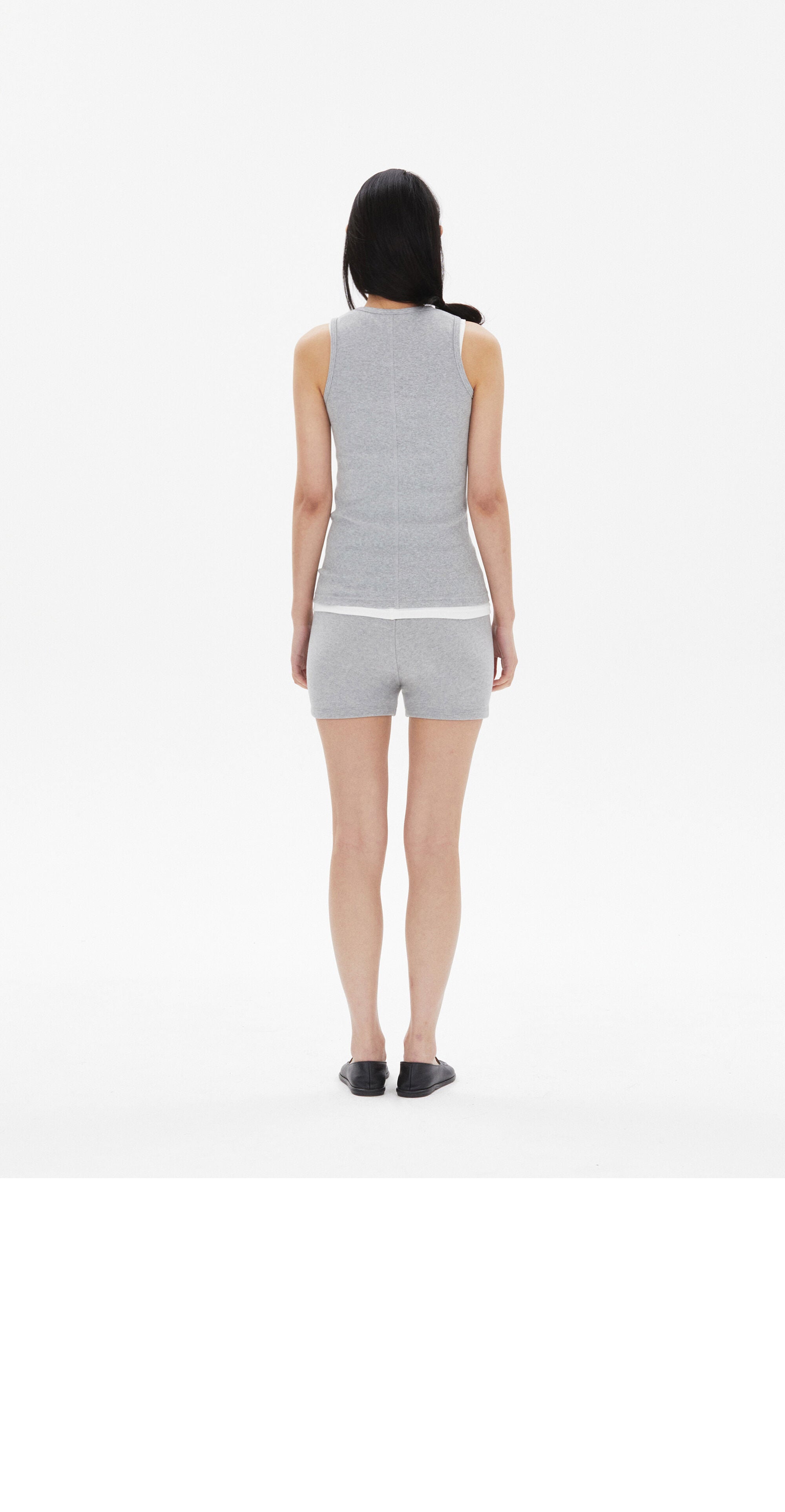 EMIS TWO PACK SLEEVELESS-WHITE/GRAY