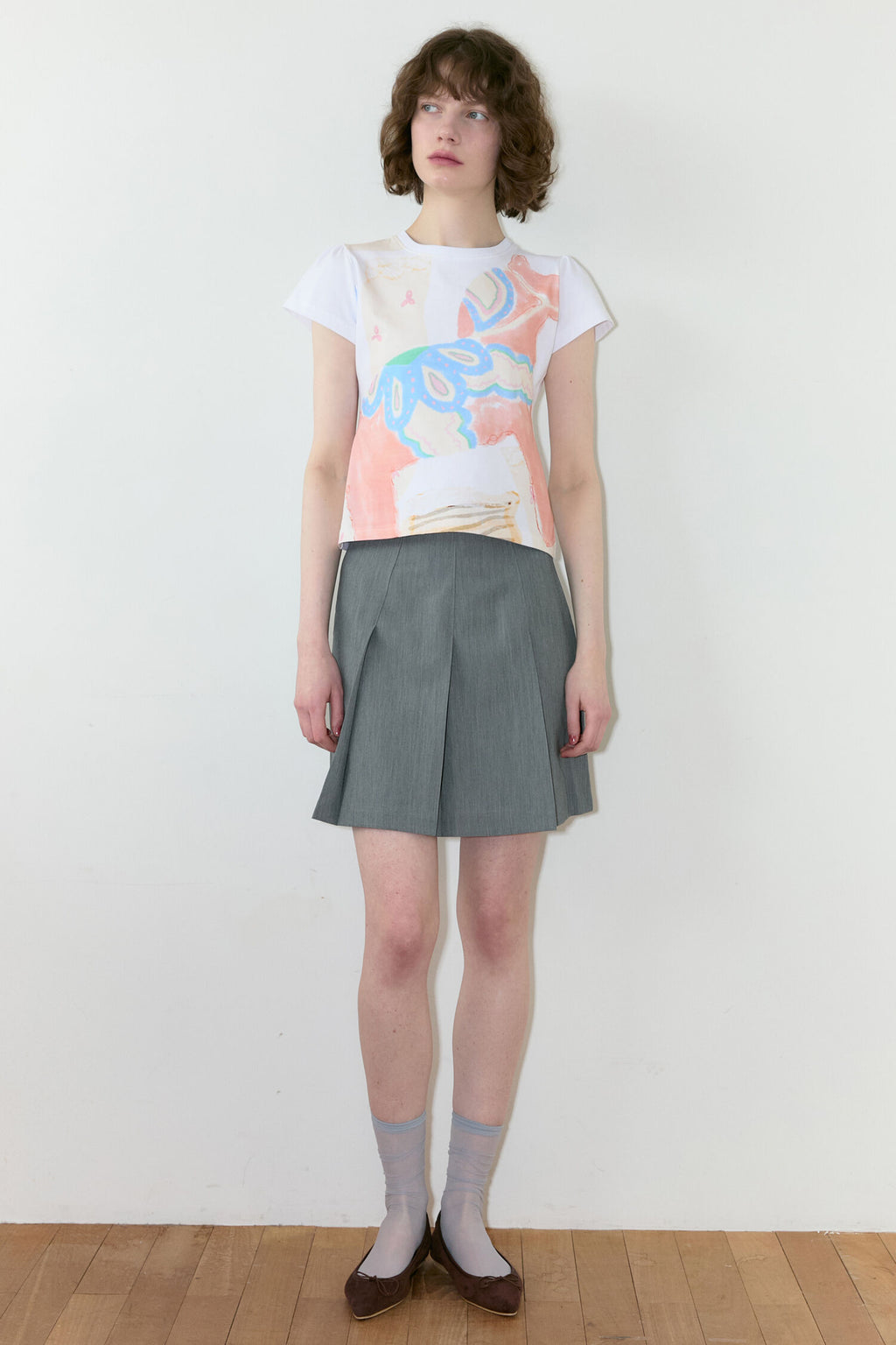 SINOON Big Pony Toy Puff T-Shirt (White)
