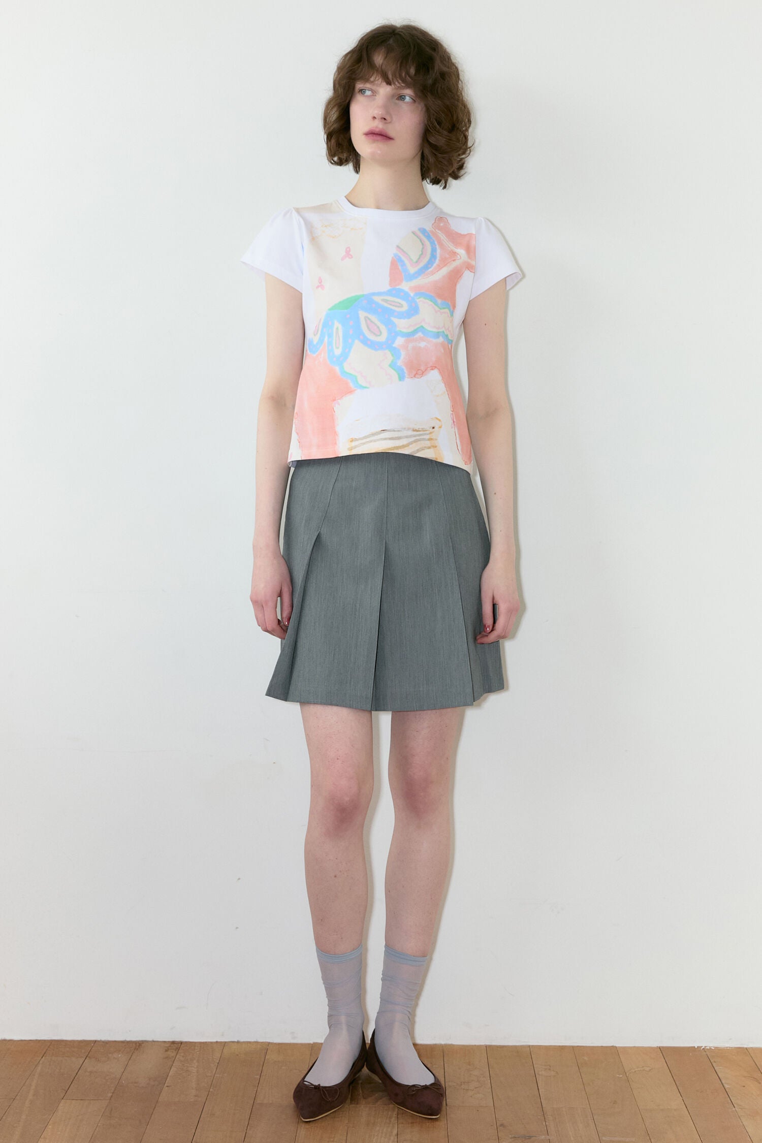 SINOON Big Pony Toy Puff T-Shirt (White)